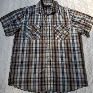 Vertical Sport Men's Plaid Shirt